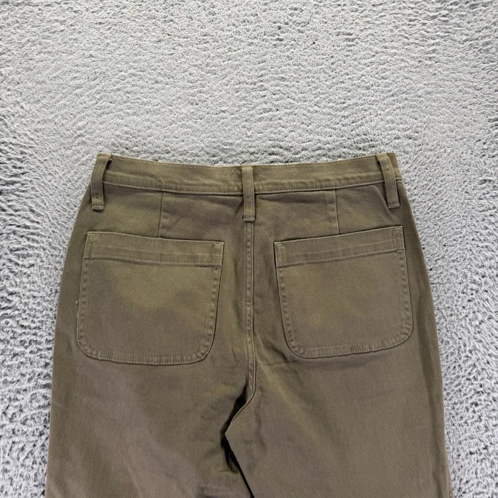 J.Crew Jeans Womens 28x23 Green Cotton Denim Straight Leg Cropped Travel Stretch